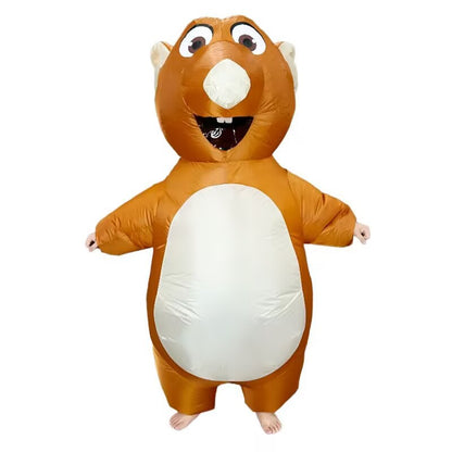 Cross-Border Trade Halloween Costume Party Props Riding Animal Cute Horse Inflatable Costume Theme Party
