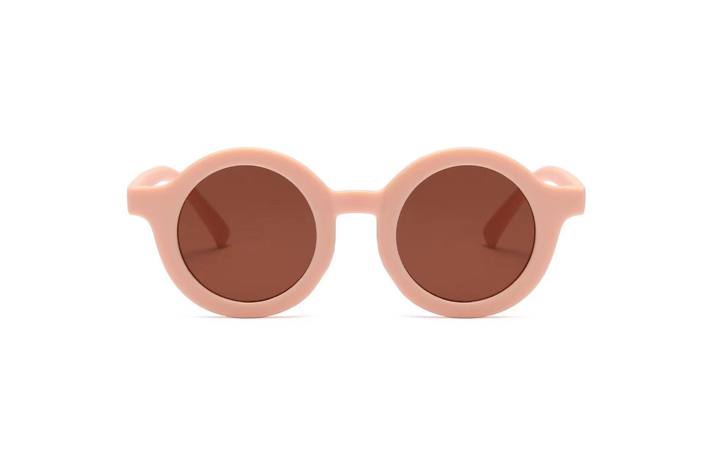 2023Ins Kidsren's Sunglasses Retro Boys and Girls Kidsren's Sunglasses Ready-Made Baby Round Frame Sunglasses