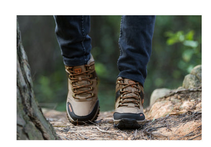 Cross-Border Recommendation for Autumn and Winter Men's Low-Top Outdoor Mountaineering and Hiking Sports Shoes, Men's Non-Slip and Wear-Resistant Work Boots