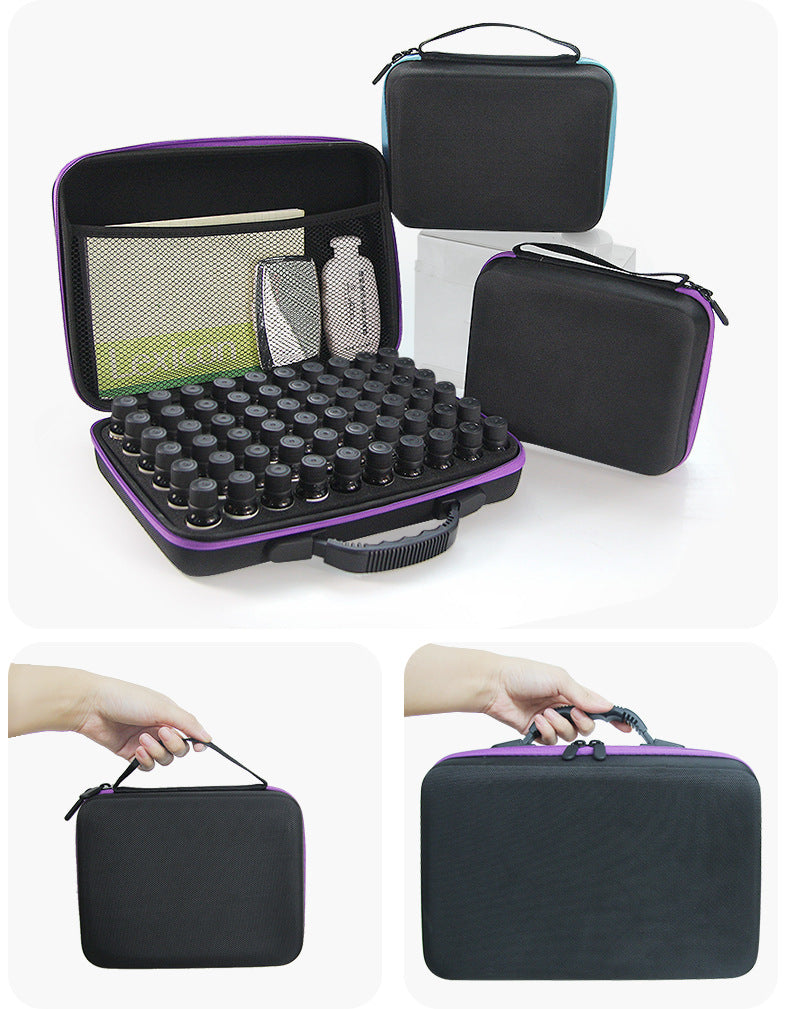 Wholesale 30/60 10ml portable EVA essential oil bag portable large capacity shockproof essential oil bottle storage bag