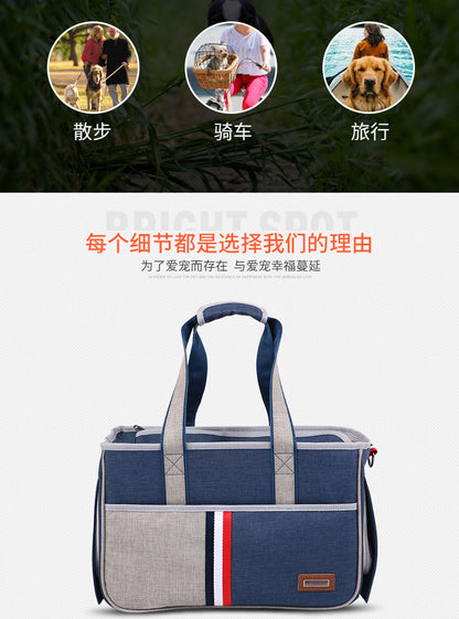 Cat Bag, Pet Bag, Large-Capacity Cat Bag, Dog Outing Shoulder Cross-Body Backpack, a Must-Have for Pet Travel