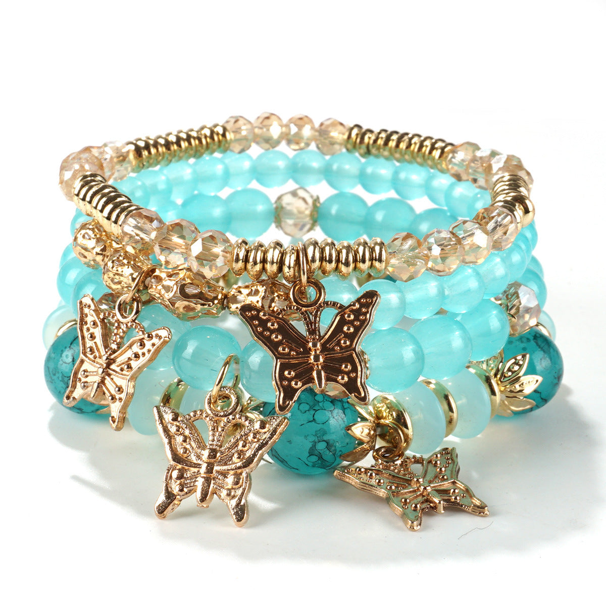 European and American Cross-Border Hot-Selling New Bohemian Bracelets Creative Tassel Multi-Layer Beaded Bracelets Fashion Jewelry