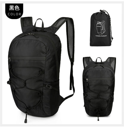 Cross-Border Outdoor Folding Backpack Waterproof Mountaineering Bag Backpack Folding Bag Outdoor Large Capacity Travel Backpack