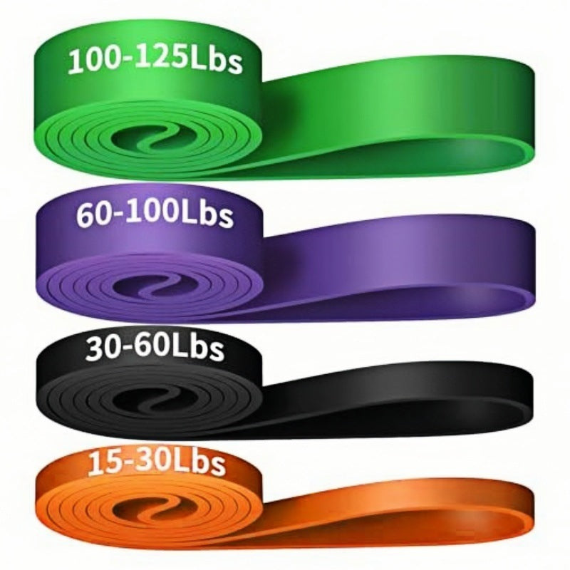 Fitness elastic belt pull-up resistance belt strength training elastic rope men's and women's yoga stretch auxiliary tension belt