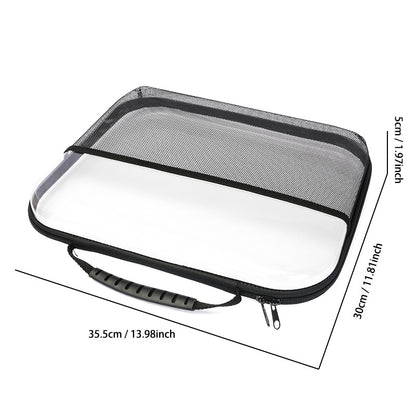 2025 Cross-Border Amazon Pet Mesh Tote Bag Zipper Mesh Storage and Sorting Bag Storage Bag Cross-Border Hot Seller