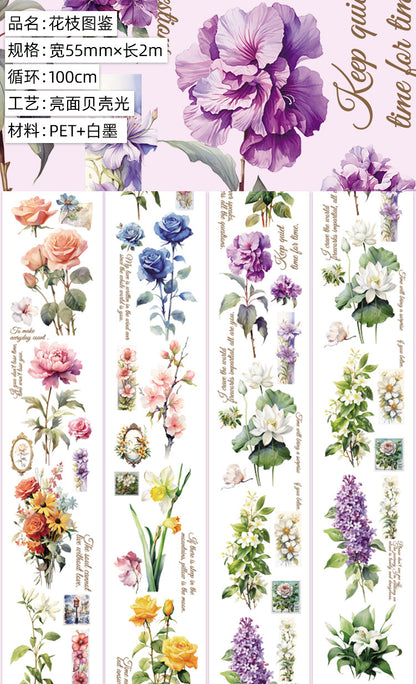 Original hand account tape shell light flower decoration handmade collage diy hand account material wholesale special material pet tape