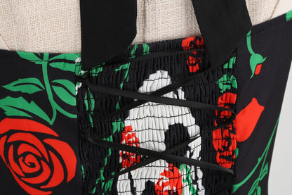 Factory direct supply 2024 Halloween new Hepburn style high waist slim hanging neck large swing long retro dress