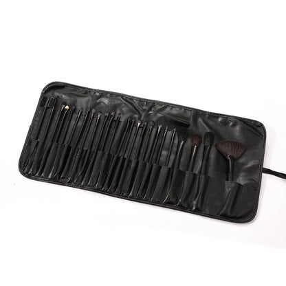 Low-Priced 24-Piece Makeup Brush Set, Animal Hair Portable Beauty Tools