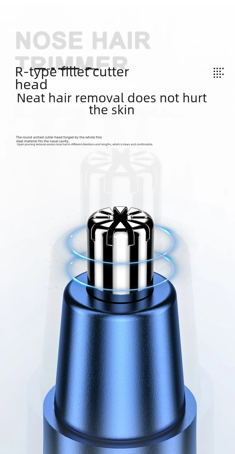 2021 New Model Men's Nose Hair Trimmer Mini Shaver for Trimming Nose Hair, Sideburns, and Ear Hair Dual-Head Trimmer