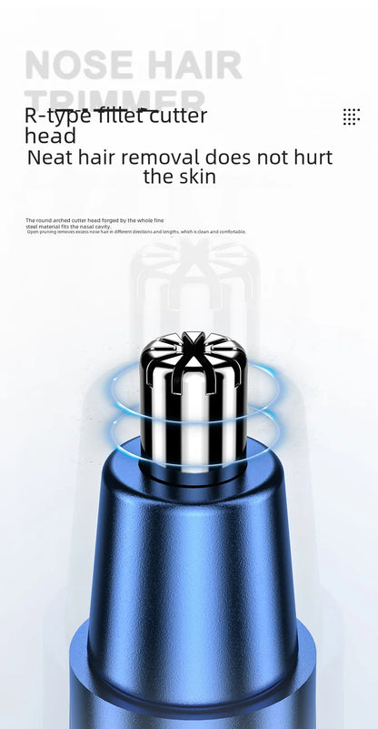 2021 New Model Men's Nose Hair Trimmer Mini Shaver for Trimming Nose Hair, Sideburns, and Ear Hair Dual-Head Trimmer