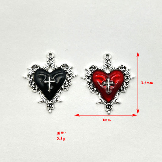 New European and American retro dark style personality thorns rose cross pendant accessories manufacturers wholesale