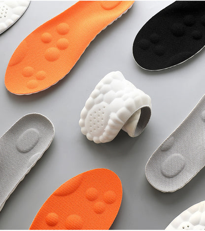 Super Soft Insoles That Feel Like Stepping on Shit, so You Won’T Get Tired after Standing for a Long Time, Thickeneded Massage for Men and Women, 4D Cloud Arch Support, Sports Shock Absorption and Sweat Absorption