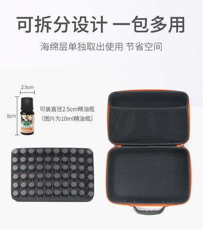Wholesale 30/60 10ml portable EVA essential oil bag portable large capacity shockproof essential oil bottle storage bag
