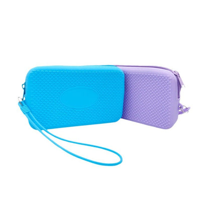 Silicone Square Small Travel Storage Bag with Handle, Customizable Logo, for Storing Miscellaneous Items, Toiletries, and Coins