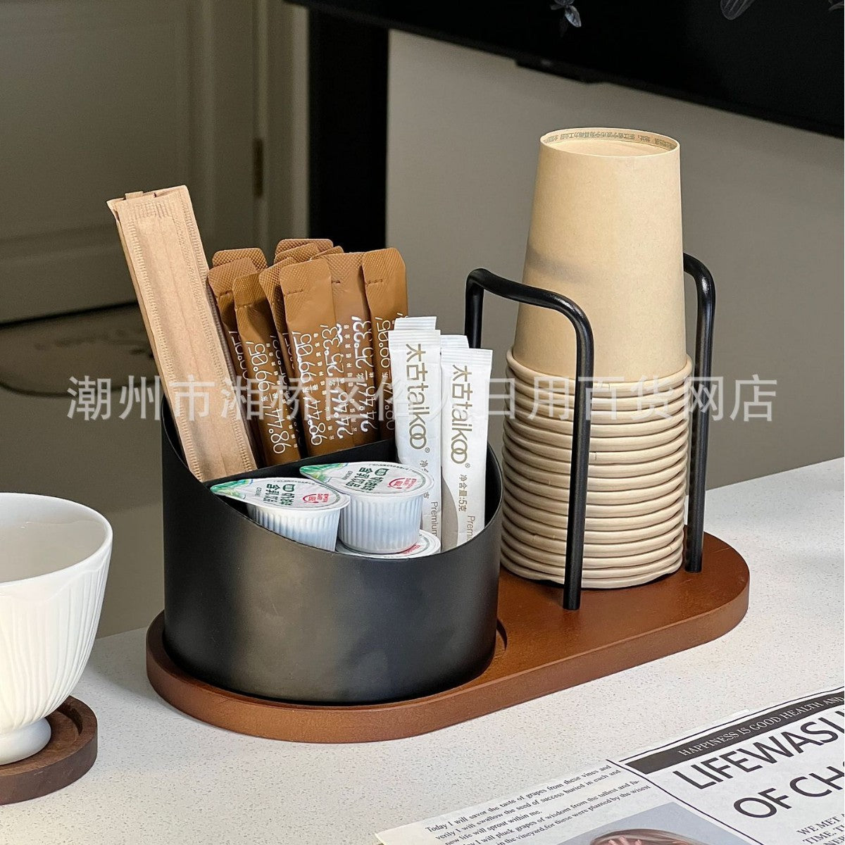 High-value Paper Cup Holder Disposable Cup Taker Desktop Coffee Table Storage Rack Tea Cup Coffee Cup Cup Holder