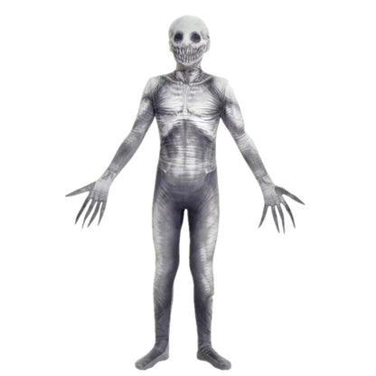 Halloween clothes spoof skeleton jumpsuit cosplay skeleton horror toy game parent party costume