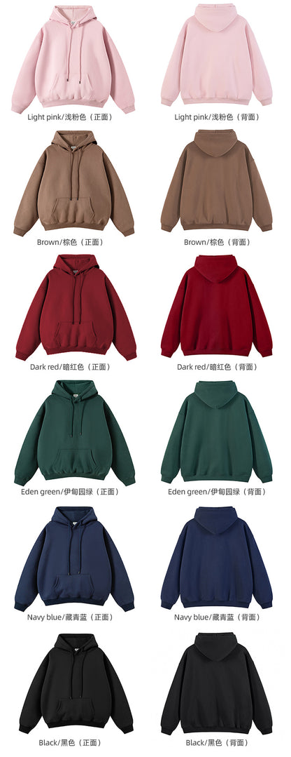 Cai Xiang Island Men's Clothing | Autumn and Winter Cross-Border American-Style Fleece Hoodie Men's Street Fashion Hooded Sweatshirt with Drawstring