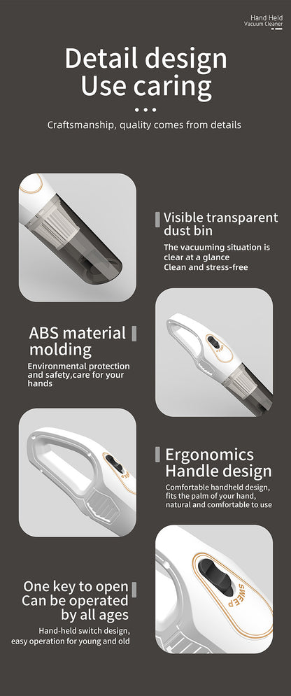 Cross-border vacuum cleaner S9D small household large suction cleaner car wireless portable handheld vacuum cleaner