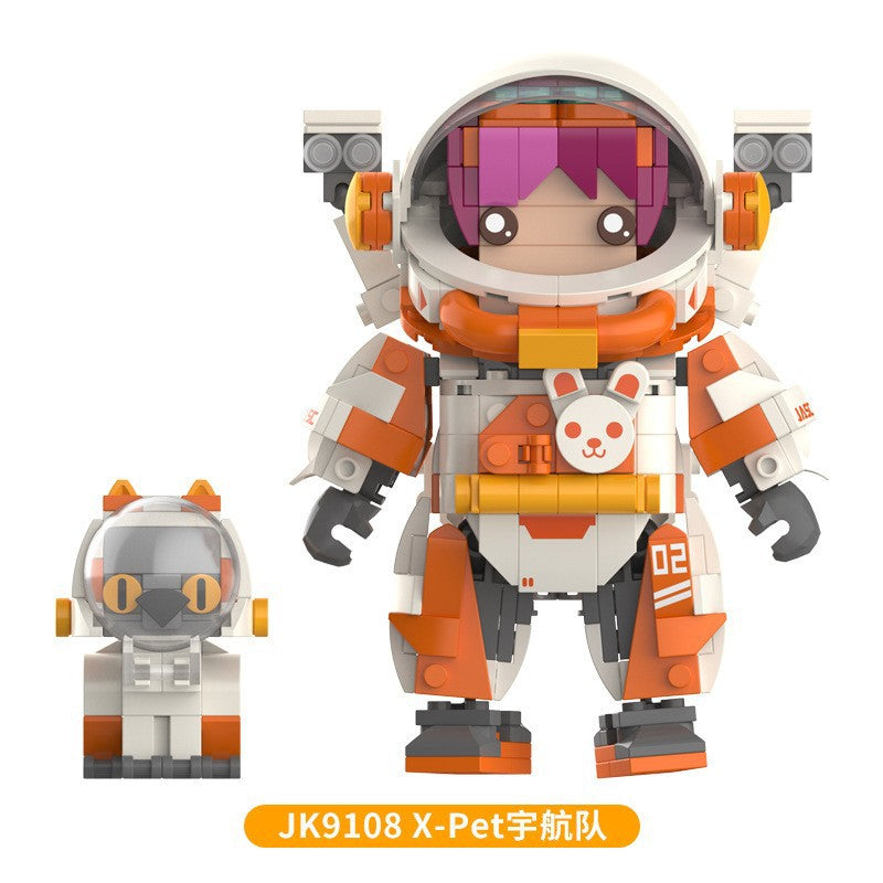 [Free Shipping] Genuine Jiaqi 1302 Colorful Christmas Tree Building Blocks Rotating Music Box Chinese Christmas Building Blocks Gift