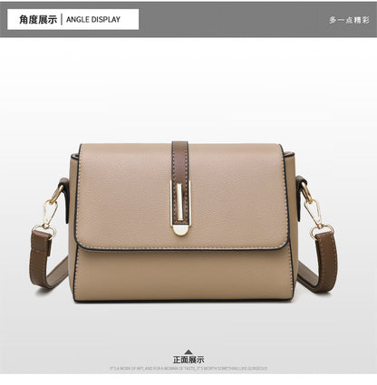 Small Square Bag for Women 2026 New Fashion Soft Leather Women's Shoulder Crossbody Bag Pure Color High-Quality Texture Middle-Aged Mom Bag