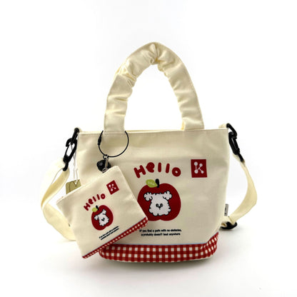 New Girls Handbag Storage Bag Cute Lunch Box Bag Handbag Mother Bag Korean Cartoon Bag Hand Bag
