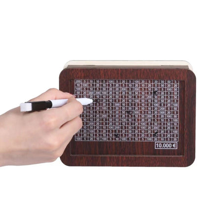 Cross-border Explosions Money Box With Counter Retro Creative Reusable Wooden Piggy Bank