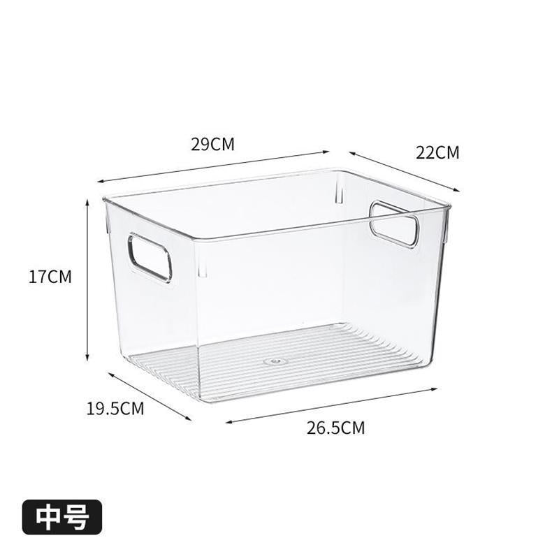 Food-Grade Storage Box, Acrylic Refrigerator Storage, Desktop Book Storage Box, Student Dormitory Sundries, Facial Mask Organization
