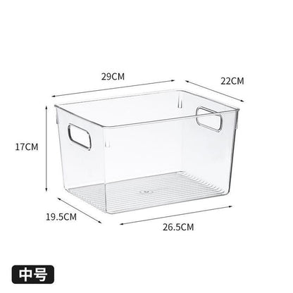 Food-Grade Storage Box, Acrylic Refrigerator Storage, Desktop Book Storage Box, Student Dormitory Sundries, Facial Mask Organization
