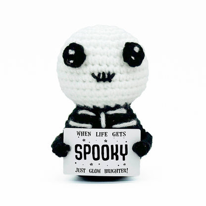 Cross-Border Amazon Handmade Knitted Doll Halloween Gift Ghost Little Devil Grim Reaper Emotional Plush Toy Wholesale