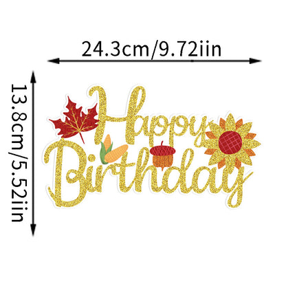 Amazon New Cross-Border Holiday Theme Party Supplies Thanksgiving Flag Banner Garland Hanging Decorations