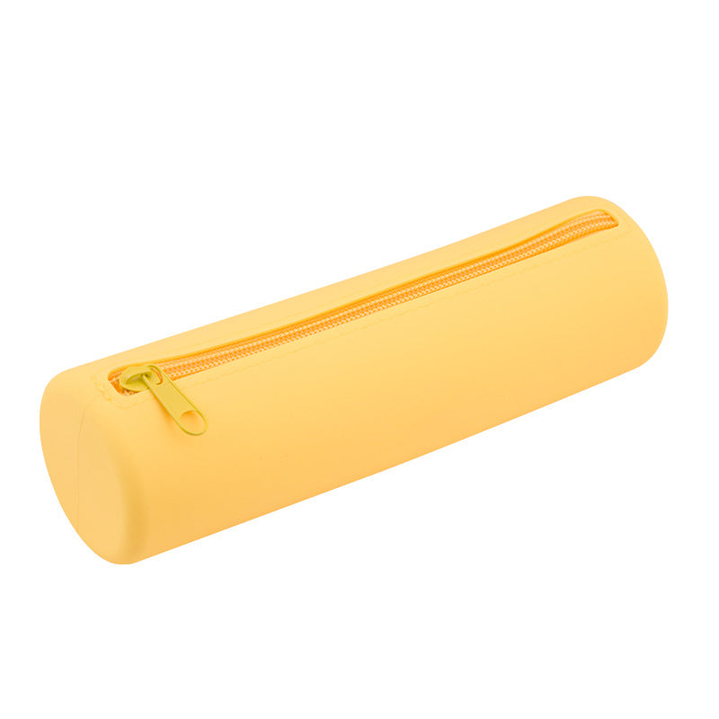 Round Silicone Bag Large Capacity Travel Multi-Purpose Toiletries Storage Bag Stationery Cosmetic Storage Box Storage