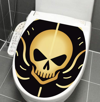 MT-WS1-6 foreign trade Halloween decorative toilet stickers personalized toilet bathroom toilet stickers wholesale