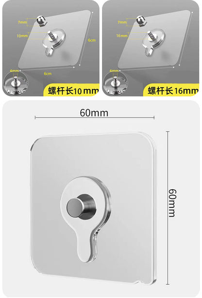Popular Foreign Trade Traceless Adhesive Hooks, No-Drill Hooks for Hanging Picture Frames, Tiles, Wall Nails, Wall-Mounted Adhesive Hooks, No-Nail Screws