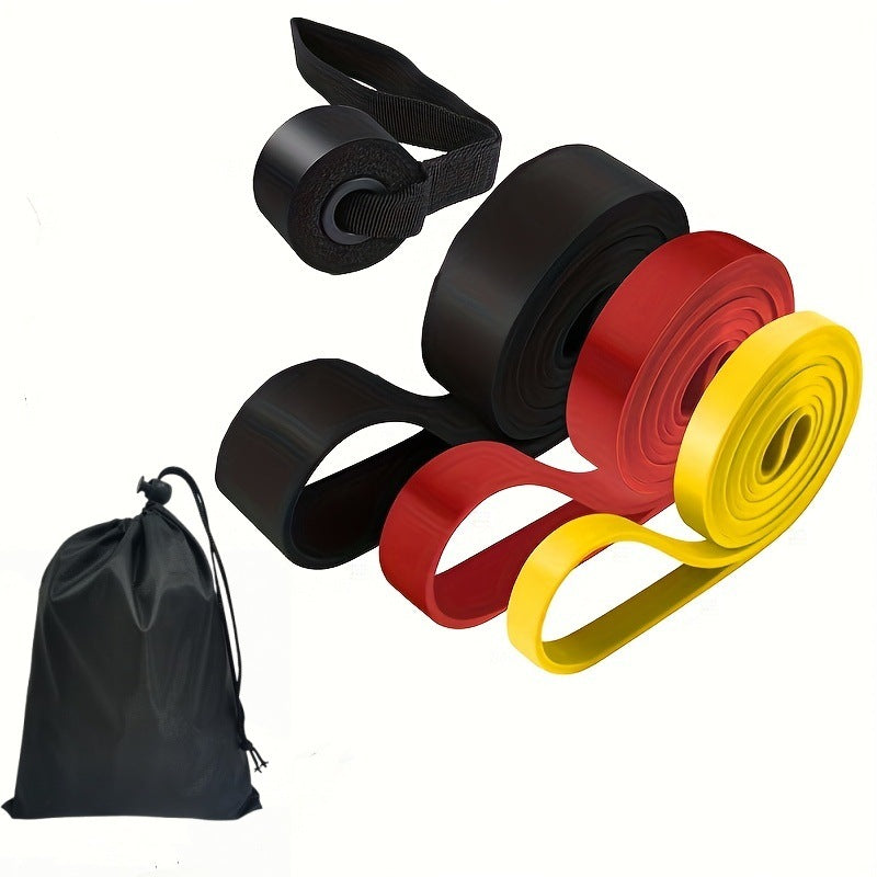 Fitness elastic belt pull-up resistance belt strength training elastic rope men's and women's yoga stretch auxiliary tension belt