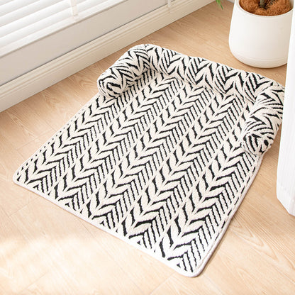 Cross-Border Hot-Selling Anti-Scratch Pet Mat, New Plush Thickened Non-Slip Sofa Dog Bed, Pet Supplies