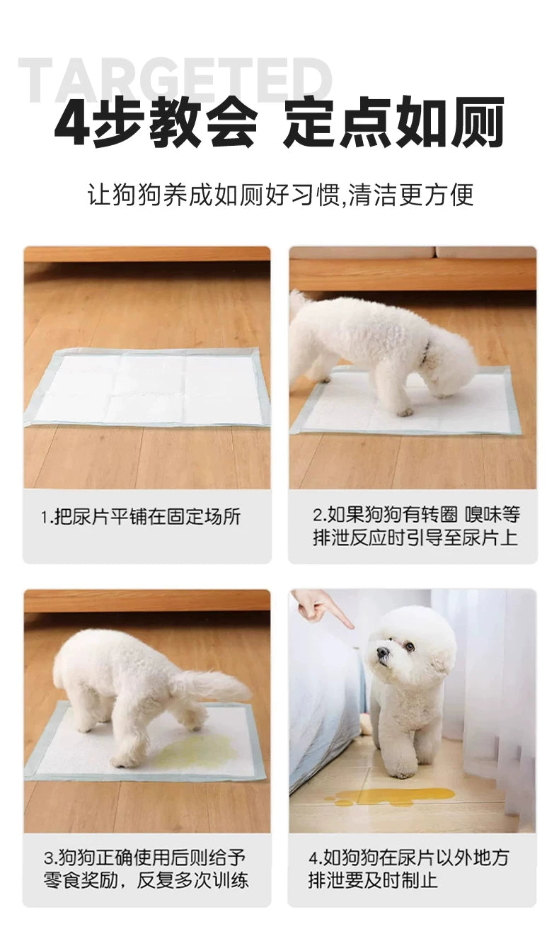 Cross-border pet urine pads for dogs, thickened, deodorizing, absorbent, urine-proof pads for puppies, cat toilet training disposable pads