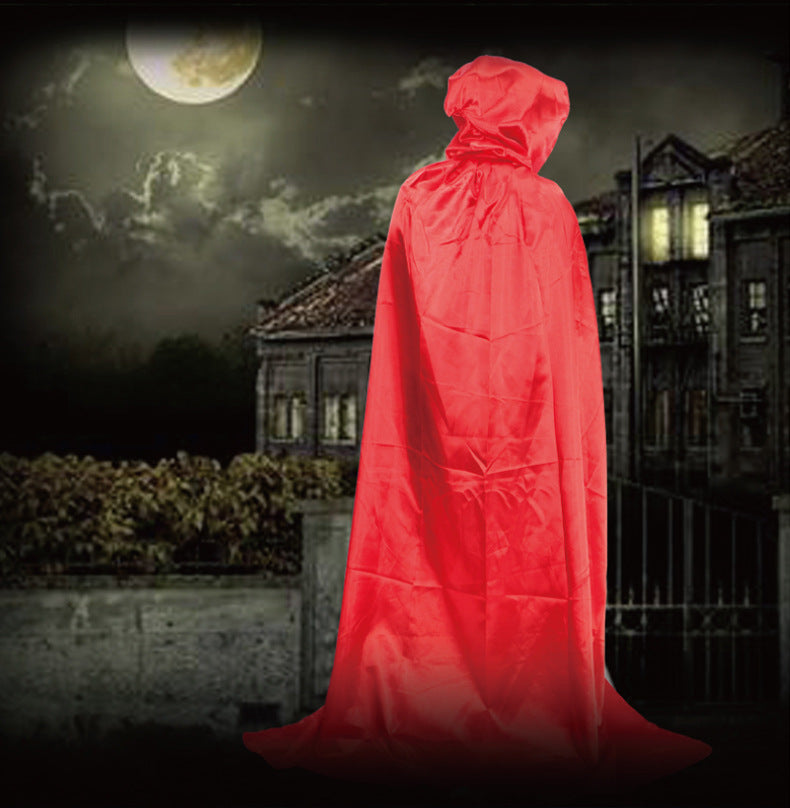 Halloween Costume Adult cosplay Death Cloak Performance Costume Black Wizard Robe Cloak Vampire