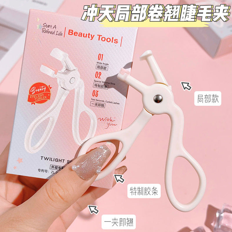 Snow Belle's New Cat Paw Eyelash Curler Wholesale Curling Tool Easy to Use with Silicone Strip Beauty Wide-Angle Eyelashes