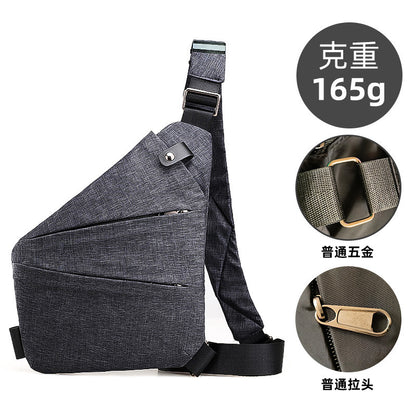 Chest Bag Men's Distinctive Shoulder Crossbody Bag Fashion Cross Bag Multifunctional Sports Fashion Underarm Bag Men's Chest Bag