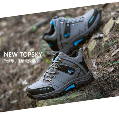 Cross-Border Recommendation for Autumn and Winter Men's Low-Top Outdoor Mountaineering and Hiking Sports Shoes, Men's Non-Slip and Wear-Resistant Work Boots