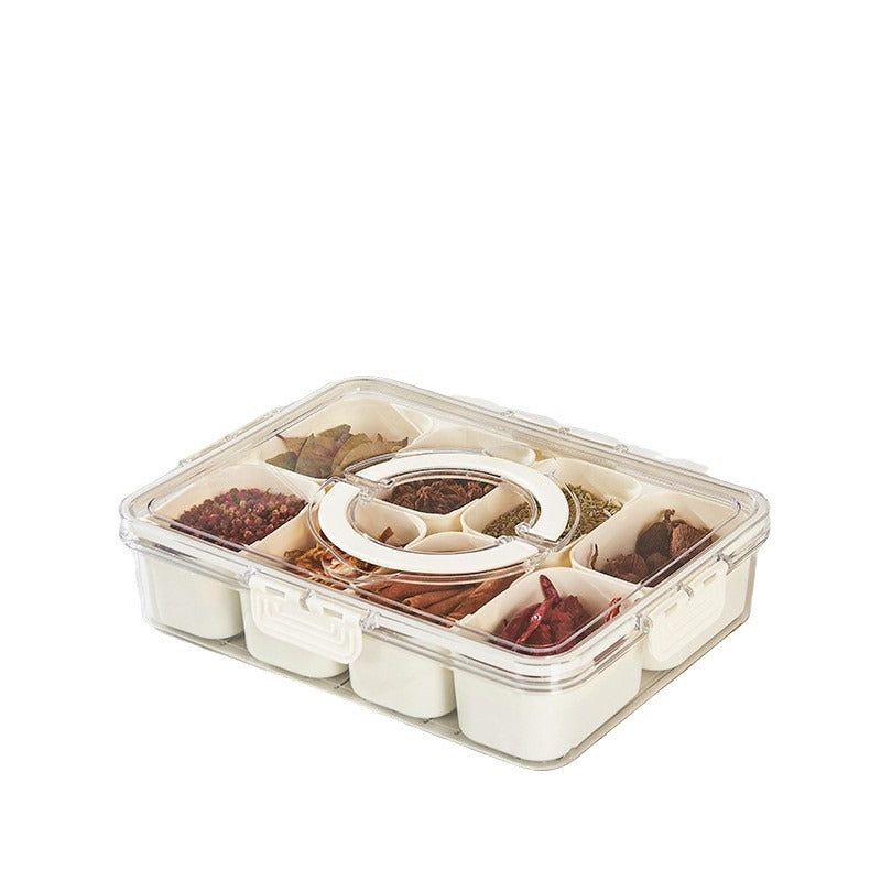 Seasoning Fresh-keeping Plastic Kitchen Sealed Box Spice Storage Box Food Grade Format Transparent Cereal Seasoning