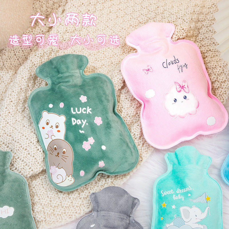 Hot Water Bag Water Filling Cute Mini Large Hand Warmer Hot Compress Warm Water Bag for Belly small size Water Filling for Students