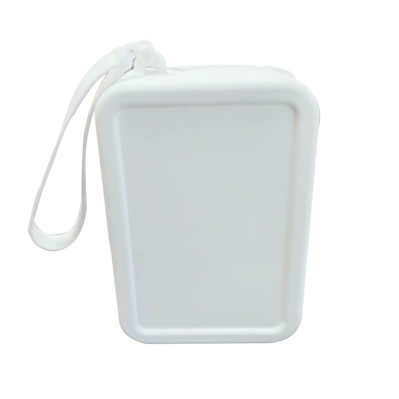 Silicone Rectangular Coin Purse Thickened Small Bag Coin Internet-famous Key Case Headset Storage Certificate Multi-purpose Bag