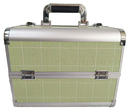 Manufacturer's Ready-Made Wholesale and Retail Professional Makeup Box, Beauty and Manicure Box, Double-Layer Large-Capacity Portable Makeup Box