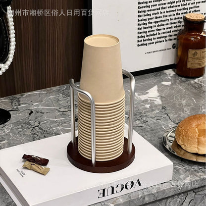 High-value Paper Cup Holder Disposable Cup Taker Desktop Coffee Table Storage Rack Tea Cup Coffee Cup Cup Holder