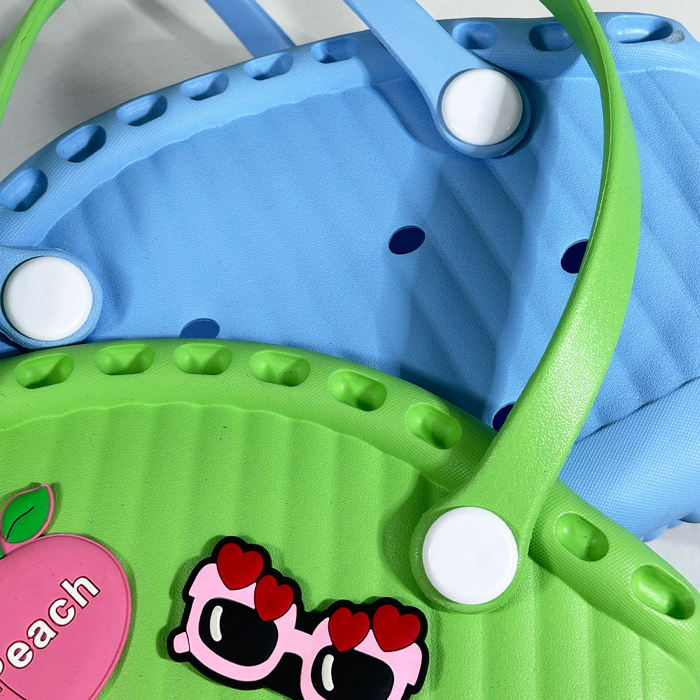 New Portable Eva Pet Bag Beach Bag Vegetable Basket Hole Bag Eva Printed Pet Car Storage Anti-Hole