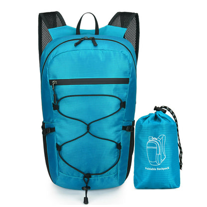 Cross-Border Outdoor Folding Backpack Waterproof Mountaineering Bag Backpack Folding Bag Outdoor Large Capacity Travel Backpack