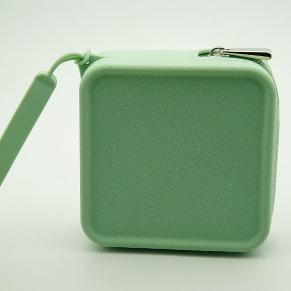 Square Silicone Makeup Storage Box Coin Purse Light Luxury Storage Multi-Purpose Small Closed Portable Storage Bag
