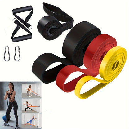 Fitness elastic belt pull-up resistance belt strength training elastic rope men's and women's yoga stretch auxiliary tension belt
