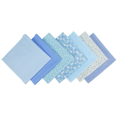 7 Color Patchwork Cloth Group Plain Flower Cloth Broken Plaid Dot DIY Cotton Small Fresh Plant Printing Cloth